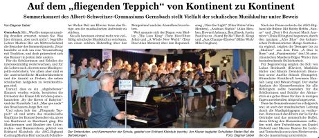 Sommerkonzert im Lichthof des ASG